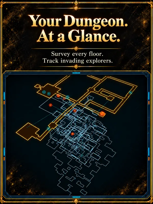 Promotional image showing multiple floors on the 3D map